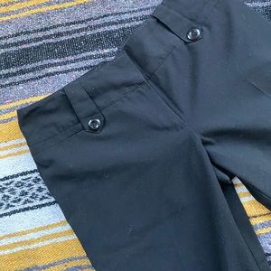 Black wide leg dress pants